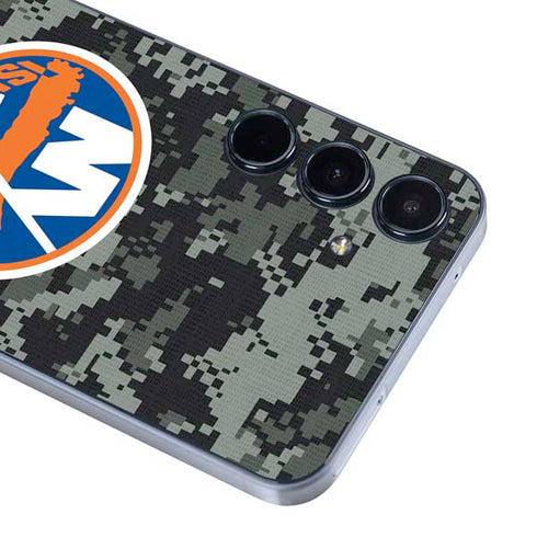 NHL New York Islanders Camo Galaxy A55 5G Skin